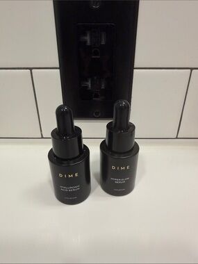 DIME Black Hydrating Hyaluronic & Hyper-Glow Serums - 2-Pack